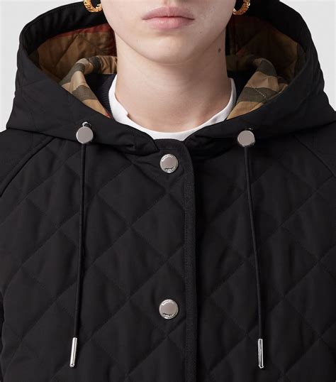 burberry hooded quilted field jacket